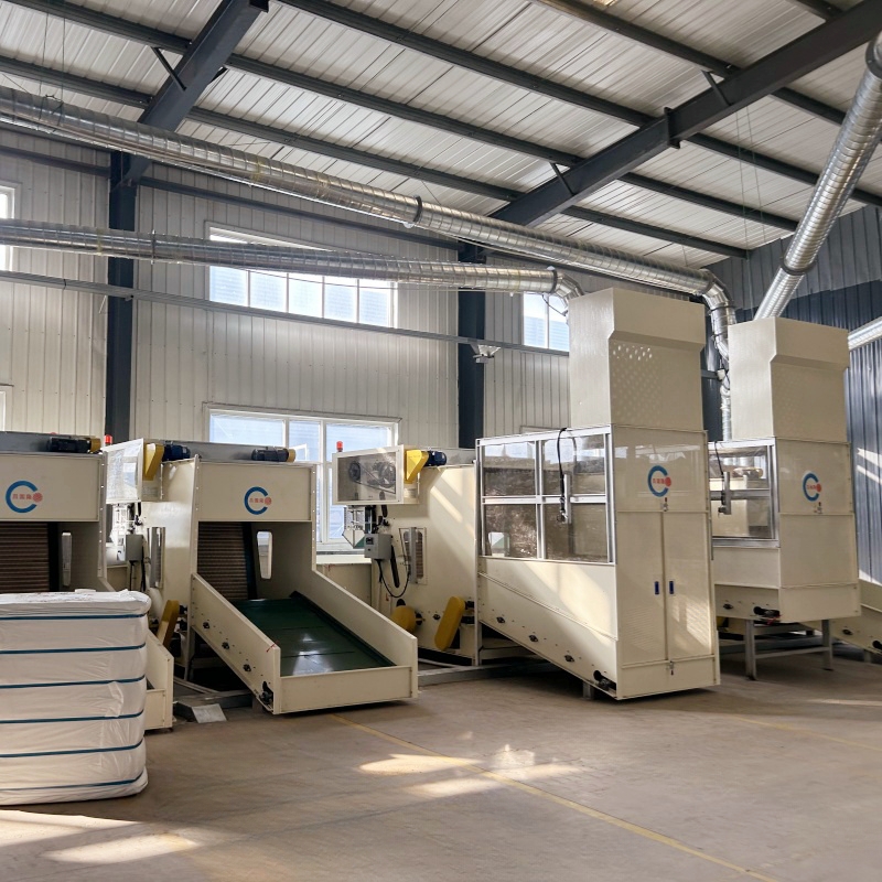 Bale opener for nonwoven line