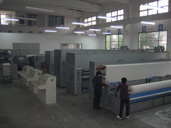 Geotextile needle punching production line