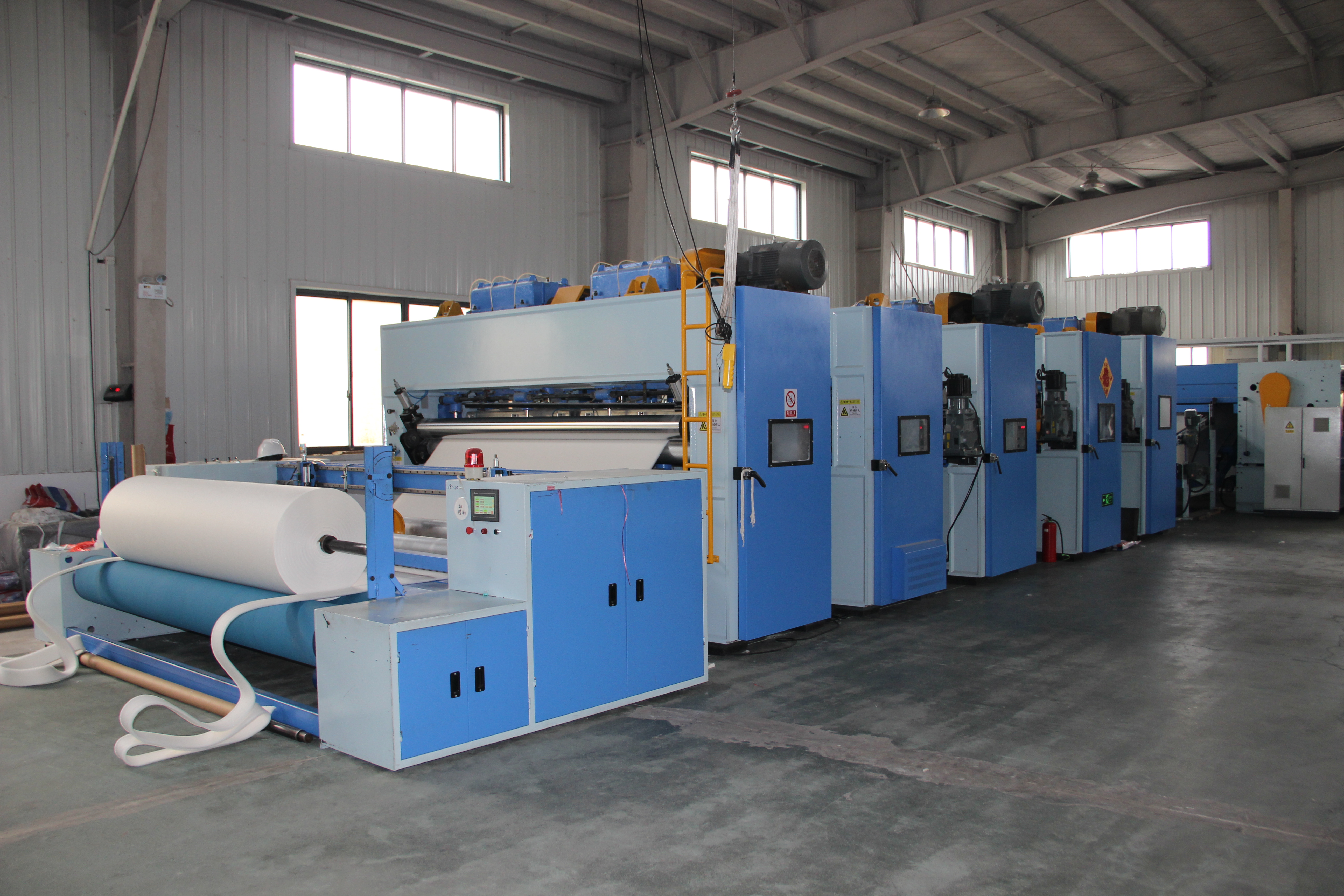 Viscose needle punching production line